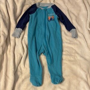Under Armour Blue Footie One Piece Cozy Sleepwear